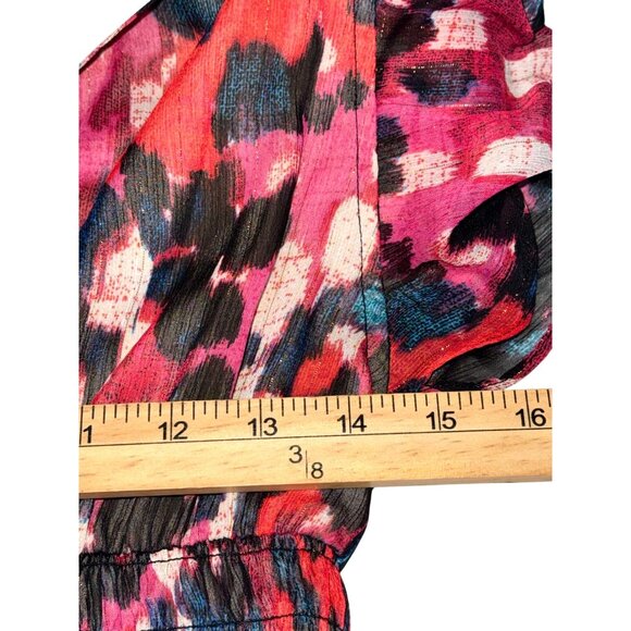 Socialite Womens Multicolor Ruffle Mini Dress Size S Nordstrom Polyester - Picture 8 of 9